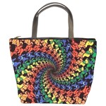 Deadhead Bears Band  Colorsdead Head Grateful Dead Pattern Bucket Bag