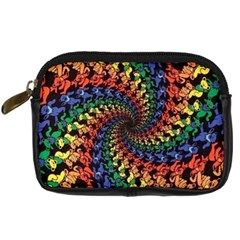 Deadhead Bears Band  Colorsdead Head Grateful Dead Pattern Digital Camera Leather Case from ArtsNow.com Front