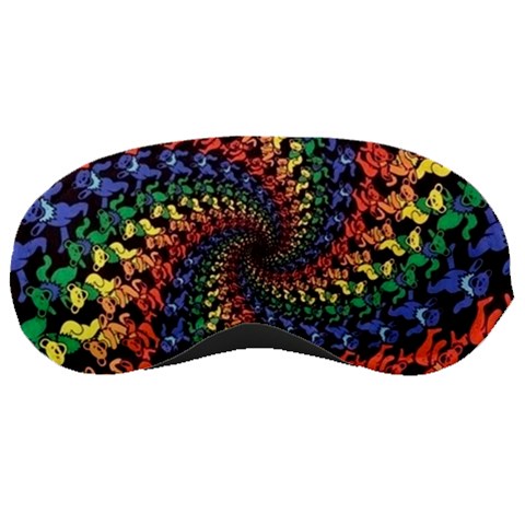 Deadhead Bears Band  Colorsdead Head Grateful Dead Pattern Sleeping Mask from ArtsNow.com Front