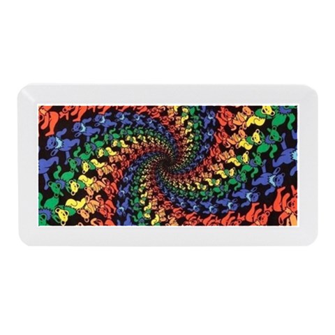 Deadhead Bears Band  Colorsdead Head Grateful Dead Pattern Memory Card Reader (Mini) from ArtsNow.com Front