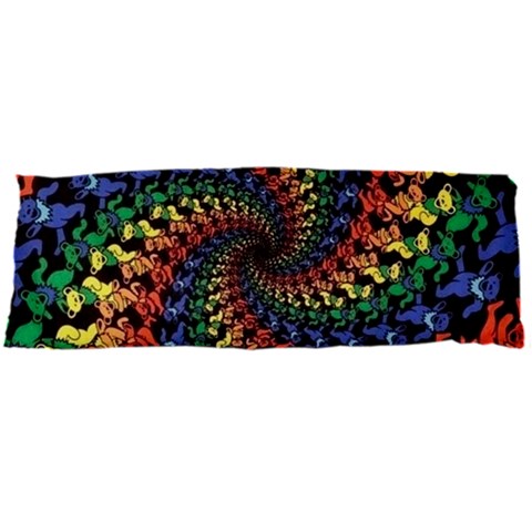 Deadhead Bears Band  Colorsdead Head Grateful Dead Pattern Body Pillow Case Dakimakura (Two Sides) from ArtsNow.com Front