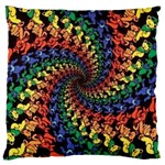 Deadhead Bears Band  Colorsdead Head Grateful Dead Pattern Large Cushion Case (One Side)