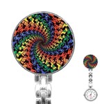 Deadhead Bears Band  Colorsdead Head Grateful Dead Pattern Stainless Steel Nurses Watch