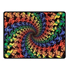 Deadhead Bears Band  Colorsdead Head Grateful Dead Pattern Fleece Blanket (Small) from ArtsNow.com 45 x34  Blanket Front