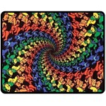 Deadhead Bears Band  Colorsdead Head Grateful Dead Pattern Fleece Blanket (Medium)