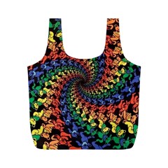 Deadhead Bears Band  Colorsdead Head Grateful Dead Pattern Full Print Recycle Bag (M) from ArtsNow.com Front