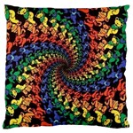 Deadhead Bears Band  Colorsdead Head Grateful Dead Pattern Standard Premium Plush Fleece Cushion Case (One Side)