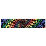 Deadhead Bears Band  Colorsdead Head Grateful Dead Pattern Small Premium Plush Fleece Scarf