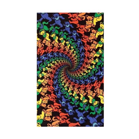 Deadhead Bears Band  Colorsdead Head Grateful Dead Pattern Duvet Cover Double Side (Single Size) from ArtsNow.com Front