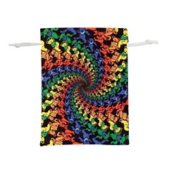 Deadhead Bears Band  Colorsdead Head Grateful Dead Pattern Lightweight Drawstring Pouch (S) from ArtsNow.com Back