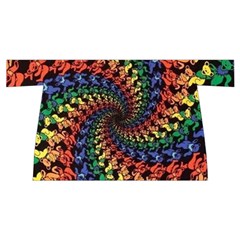 Deadhead Bears Band  Colorsdead Head Grateful Dead Pattern Wristlet Pouch Bag (Small) from ArtsNow.com Back