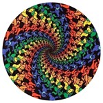 Deadhead Bears Band  Colorsdead Head Grateful Dead Pattern Round Trivet