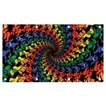 Deadhead Bears Band  Colorsdead Head Grateful Dead Pattern Banner and Sign 7  x 4 