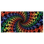 Deadhead Bears Band  Colorsdead Head Grateful Dead Pattern Banner and Sign 8  x 4 