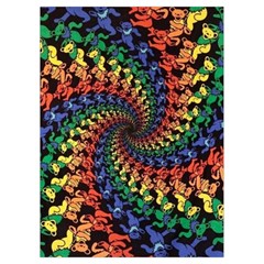 Deadhead Bears Band  Colorsdead Head Grateful Dead Pattern Playing Cards Single Design (Rectangle) with Custom Box from ArtsNow.com Card