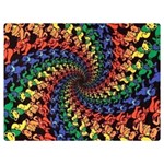 Deadhead Bears Band  Colorsdead Head Grateful Dead Pattern One Side Premium Plush Fleece Blanket (Extra Small)