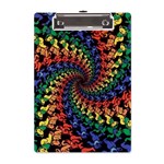 Deadhead Bears Band  Colorsdead Head Grateful Dead Pattern A5 Acrylic Clipboard