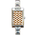 Biscuits Photo Motif Pattern Rectangle Italian Charm Watch