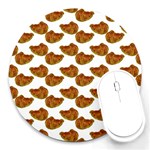 Biscuits Photo Motif Pattern Round Mousepad