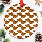 Biscuits Photo Motif Pattern Ornament (Round)