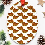 Biscuits Photo Motif Pattern Ornament (Oval)