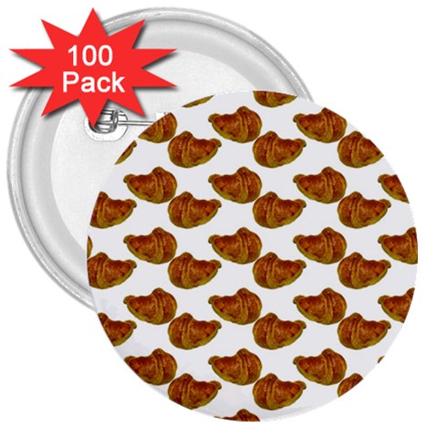 Biscuits Photo Motif Pattern 3  Buttons (100 pack)  from ArtsNow.com Front
