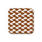 Biscuits Photo Motif Pattern Rubber Square Coaster (4 pack)