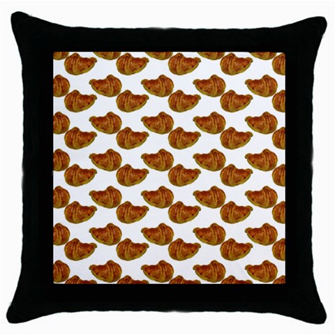 Biscuits Photo Motif Pattern Throw Pillow Case (Black) from ArtsNow.com Front