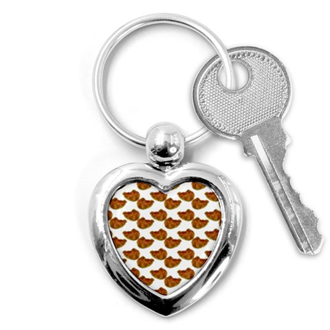Biscuits Photo Motif Pattern Key Chain (Heart) from ArtsNow.com Front