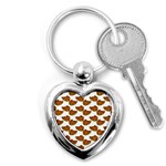 Biscuits Photo Motif Pattern Key Chain (Heart)