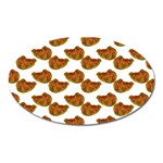 Biscuits Photo Motif Pattern Oval Magnet