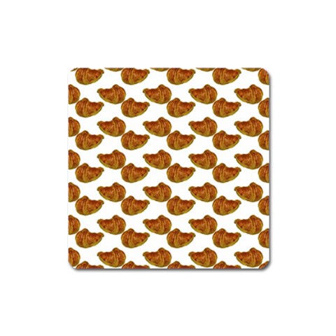 Biscuits Photo Motif Pattern Square Magnet from ArtsNow.com Front