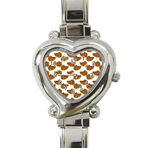 Biscuits Photo Motif Pattern Heart Italian Charm Watch from ArtsNow.com Front