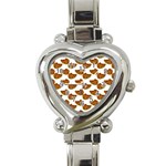 Biscuits Photo Motif Pattern Heart Italian Charm Watch