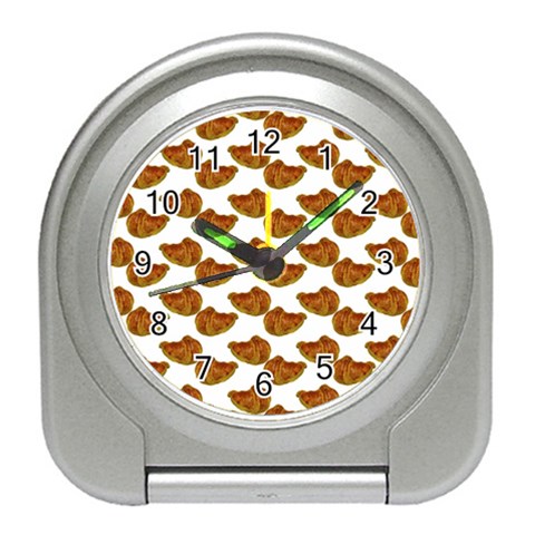 Biscuits Photo Motif Pattern Travel Alarm Clock from ArtsNow.com Front