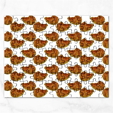 Biscuits Photo Motif Pattern Rectangular Jigsaw Puzzl from ArtsNow.com Front