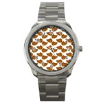 Biscuits Photo Motif Pattern Sport Metal Watch