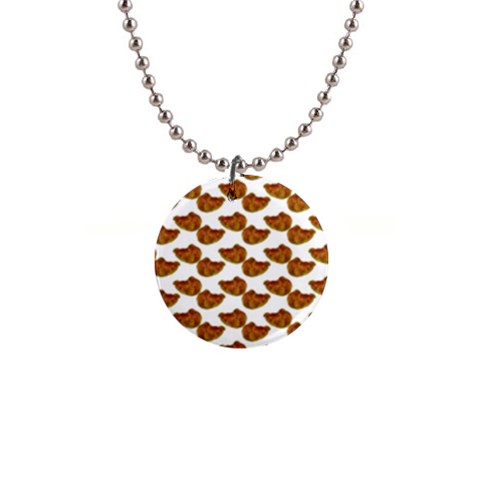 Biscuits Photo Motif Pattern 1  Button Necklace from ArtsNow.com Front