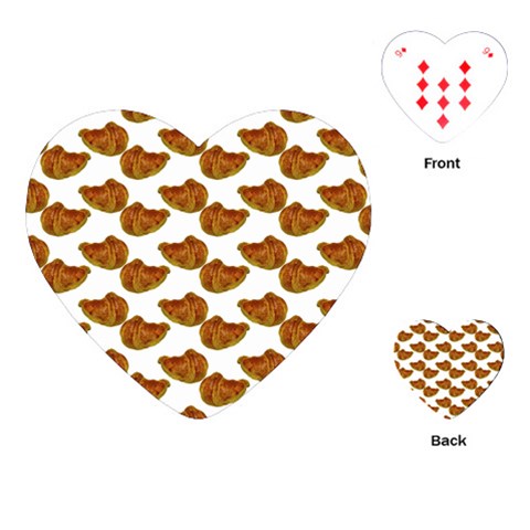Biscuits Photo Motif Pattern Playing Cards Single Design (Heart) from ArtsNow.com Front