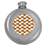 Biscuits Photo Motif Pattern Round Hip Flask (5 oz)