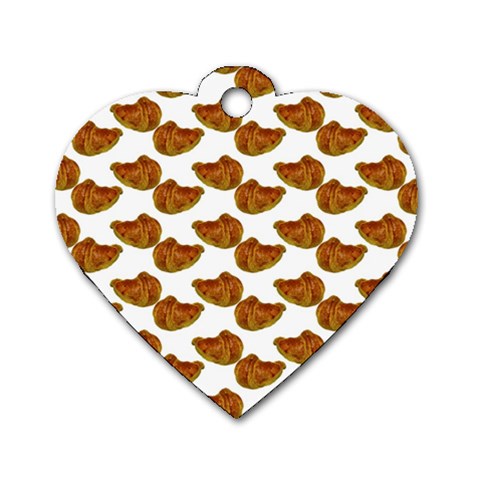 Biscuits Photo Motif Pattern Dog Tag Heart (One Side) from ArtsNow.com Front