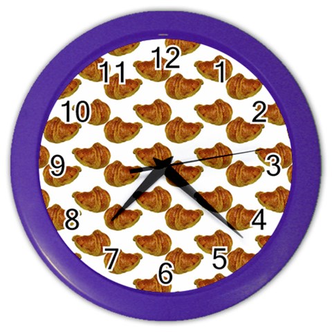 Biscuits Photo Motif Pattern Color Wall Clock from ArtsNow.com Front