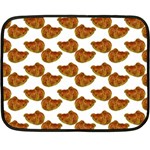 Biscuits Photo Motif Pattern One Side Fleece Blanket (Mini)