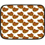 Biscuits Photo Motif Pattern Fleece Blanket (Mini)