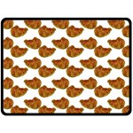 Biscuits Photo Motif Pattern One Side Fleece Blanket (Large)