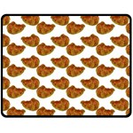 Biscuits Photo Motif Pattern One Side Fleece Blanket (Medium)