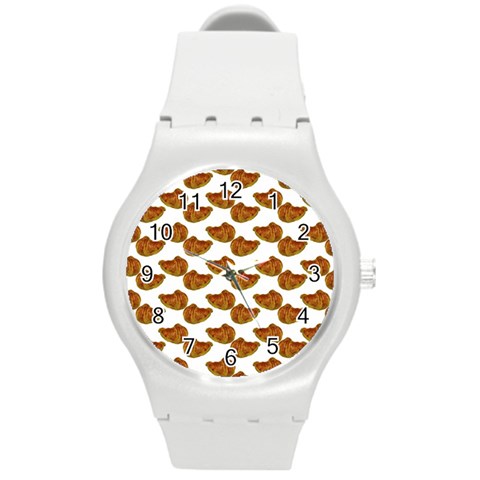 Biscuits Photo Motif Pattern Round Plastic Sport Watch (M) from ArtsNow.com Front