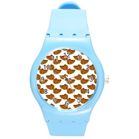 Biscuits Photo Motif Pattern Round Plastic Sport Watch (M) from ArtsNow.com Front