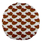 Biscuits Photo Motif Pattern Large 18  Premium Round Cushions