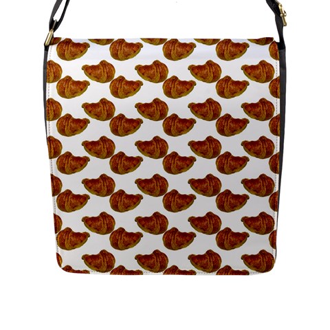 Biscuits Photo Motif Pattern Flap Closure Messenger Bag (L) from ArtsNow.com Front